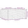 Jardinera madera maciza de pino blanco 110x110x49,5 cm de vidaXL, Maceteros y jardineras - Ref: Foro24-3282545, Precio: 297,1...