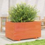 Jardinera madera maciza de pino marrón cera 90x60x49,5 cm de vidaXL, Maceteros y jardineras - Ref: Foro24-3282566, Precio: 20...
