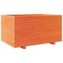 Jardinera madera maciza de pino marrón cera 90x60x49,5 cm de vidaXL, Maceteros y jardineras - Ref: Foro24-3282566, Precio: 20...