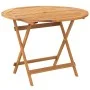 Set de comedor de jardín 5 pzas tela madera maciza blanco crema de vidaXL, Conjuntos de jardín - Ref: Foro24-3281772, Precio:...