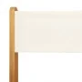 Set de comedor de jardín 5 pzas tela madera maciza blanco crema de vidaXL, Conjuntos de jardín - Ref: Foro24-3281772, Precio:...