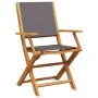 Juego de bistro de 3 piezas tela y madera maciza antracita de vidaXL, Conjuntos de jardín - Ref: Foro24-3281881, Precio: 177,...