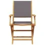 Juego de bistro de 3 piezas tela y madera maciza antracita de vidaXL, Conjuntos de jardín - Ref: Foro24-3281881, Precio: 177,...