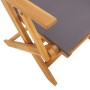 Juego de bistro de 3 piezas tela y madera maciza antracita de vidaXL, Conjuntos de jardín - Ref: Foro24-3281881, Precio: 179,...