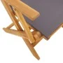 Juego de bistro de 3 piezas tela y madera maciza antracita de vidaXL, Conjuntos de jardín - Ref: Foro24-3281881, Precio: 177,...