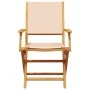 Juego de bistro de 3 piezas tela y madera maciza bej de vidaXL, Conjuntos de jardín - Ref: Foro24-3281883, Precio: 200,81 €, ...