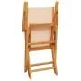 Juego de bistro de 3 piezas tela y madera maciza bej de vidaXL, Conjuntos de jardín - Ref: Foro24-3281883, Precio: 200,81 €, ...