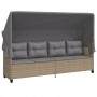 Juego de sofás jardín con cojines 5 pzas ratán sintético beige de vidaXL, Conjuntos de jardín - Ref: Foro24-3261542, Precio: ...