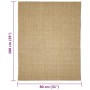 Alfombra de sisal para rascador 80x100 cm de vidaXL, Accesorios de muebles para gatos - Ref: Foro24-3203415, Precio: 63,00 €,...