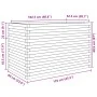 Jardinera madera maciza de pino 110x60x68,5 cm de vidaXL, Maceteros y jardineras - Ref: Foro24-3282504, Precio: 233,87 €, Des...
