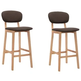 Küchenhocker 2 Einheiten aus braunem Stoff von vidaXL, Küchenhocker - Ref: Foro24-289370, Preis: 155,88 €, Rabatt: %