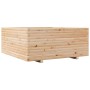 Jardinera madera maciza de pino 110x110x49,5 cm de vidaXL, Maceteros y jardineras - Ref: Foro24-3282544, Precio: 248,21 €, De...
