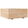 Jardinera madera maciza de pino 110x110x49,5 cm de vidaXL, Maceteros y jardineras - Ref: Foro24-3282544, Precio: 245,06 €, De...