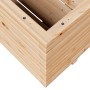 Jardinera madera maciza de pino 110x110x49,5 cm de vidaXL, Maceteros y jardineras - Ref: Foro24-3282544, Precio: 248,21 €, De...