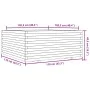 Jardinera madera maciza de pino 110x110x49,5 cm de vidaXL, Maceteros y jardineras - Ref: Foro24-3282544, Precio: 245,06 €, De...