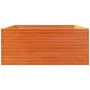 Jardinera madera maciza de pino marrón cera 110x110x49,5 cm de vidaXL, Maceteros y jardineras - Ref: Foro24-3282546, Precio: ...