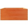 Jardinera madera maciza de pino marrón cera 110x110x49,5 cm de vidaXL, Maceteros y jardineras - Ref: Foro24-3282546, Precio: ...