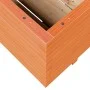 Jardinera madera maciza de pino marrón cera 110x110x49,5 cm de vidaXL, Maceteros y jardineras - Ref: Foro24-3282546, Precio: ...