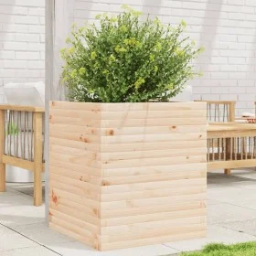 Jardinera de madera maciza de pino 60x60x68,5 cm de vidaXL, Maceteros y jardineras - Ref: Foro24-3282469, Precio: 167,80 €, D...