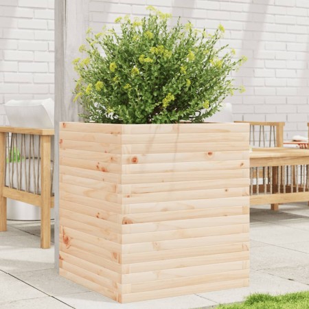 Jardinera de madera maciza de pino 60x60x68,5 cm de vidaXL, Maceteros y jardineras - Ref: Foro24-3282469, Precio: 169,86 €, D...
