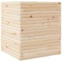 Jardinera de madera maciza de pino 60x60x68,5 cm de vidaXL, Maceteros y jardineras - Ref: Foro24-3282469, Precio: 167,80 €, D...