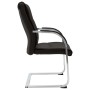 Silla de oficina voladiza de cuero sintético negra de vidaXL, Sillas de oficina - Ref: Foro24-289341, Precio: 136,81 €, Descu...