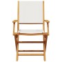 Juego de bistro de 3 piezas tela y madera maciza blanco crema de vidaXL, Conjuntos de jardín - Ref: Foro24-3281880, Precio: 1...