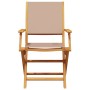 Juego de bistro de 3 piezas tela y madera maciza taupe de vidaXL, Conjuntos de jardín - Ref: Foro24-3281882, Precio: 207,13 €...