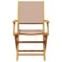 Juego de bistro de 3 piezas tela y madera maciza taupe de vidaXL, Conjuntos de jardín - Ref: Foro24-3281882, Precio: 194,51 €...