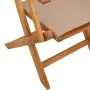 Juego de bistro de 3 piezas tela y madera maciza taupe de vidaXL, Conjuntos de jardín - Ref: Foro24-3281882, Precio: 194,51 €...