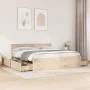 Solid pine wood bed frame with drawers 180x200 cm by vidaXL, Beds and slatted bases - Ref: Foro24-3282339, Price: 298,25 €, D...