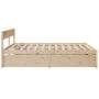 Solid pine wood bed frame with drawers 180x200 cm by vidaXL, Beds and slatted bases - Ref: Foro24-3282339, Price: 298,25 €, D...