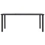 Black MDF and concrete gray dining table 200x100x75 cm by vidaXL, Kitchen and dining tables - Ref: Foro24-281861, Price: 221,...