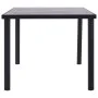 Mesa de comedor de MDF negro y gris hormigón 200x100x75 cm de vidaXL, Mesas de cocina y de comedor - Ref: Foro24-281861, Prec...