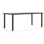 Black MDF and concrete gray dining table 200x100x75 cm by vidaXL, Kitchen and dining tables - Ref: Foro24-281861, Price: 221,...