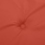 Cojines silla respaldo bajo 4 ud tela rojo melange 100x50x4 cm de vidaXL, Cojines para sillas y sofás - Ref: Foro24-4002464, ...