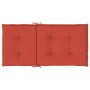 Cojines silla respaldo bajo 4 ud tela rojo melange 100x50x4 cm de vidaXL, Cojines para sillas y sofás - Ref: Foro24-4002464, ...