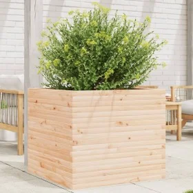 Jardinera de madera maciza de pino 80x80x68,5 cm de vidaXL, Maceteros y jardineras - Ref: Foro24-3282479, Precio: 219,02 €, D...