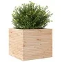 Jardinera de madera maciza de pino 80x80x68,5 cm de vidaXL, Maceteros y jardineras - Ref: Foro24-3282479, Precio: 219,02 €, D...
