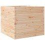 Jardinera de madera maciza de pino 80x80x68,5 cm de vidaXL, Maceteros y jardineras - Ref: Foro24-3282479, Precio: 222,30 €, D...