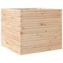 Jardinera de madera maciza de pino 80x80x68,5 cm de vidaXL, Maceteros y jardineras - Ref: Foro24-3282479, Precio: 219,02 €, D...