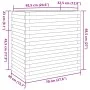 Jardinera madera maciza de abeto Douglas 70x40x68,5 cm de vidaXL, Maceteros y jardineras - Ref: Foro24-3282487, Precio: 163,6...