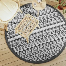 Alfombra de exterior PP negro Ø160 cm de vidaXL, Protectores para exterior - Ref: Foro24-368515, Precio: 28,22 €, Descuento: %