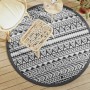 Alfombra de exterior PP negro Ø160 cm de vidaXL, Protectores para exterior - Ref: Foro24-368515, Precio: 32,20 €, Descuento: %