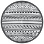 Alfombra de exterior PP negro Ø160 cm de vidaXL, Protectores para exterior - Ref: Foro24-368515, Precio: 32,20 €, Descuento: %