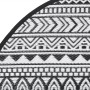 Alfombra de exterior PP negro Ø160 cm de vidaXL, Protectores para exterior - Ref: Foro24-368515, Precio: 32,20 €, Descuento: %