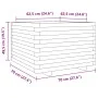 Jardinera madera de pino impregnada 70x70x49,5 cm de vidaXL, Maceteros y jardineras - Ref: Foro24-3282528, Precio: 164,68 €, ...