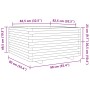 Jardinera madera maciza de pino blanco 90x90x49,5 cm de vidaXL, Maceteros y jardineras - Ref: Foro24-3282535, Precio: 239,29 ...