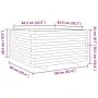 Jardinera madera maciza de pino blanco 90x90x49,5 cm de vidaXL, Maceteros y jardineras - Ref: Foro24-3282535, Precio: 236,25 ...