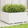 Jardinera madera maciza de pino blanco 100x100x49,5 cm de vidaXL, Maceteros y jardineras - Ref: Foro24-3282540, Precio: 265,5...